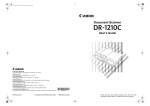 Canon 1211B002 - DR 1210C User`s guide