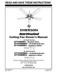 Emerson CF704WW03 Owner`s manual