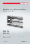 Miele DGC 6805 Operating instructions