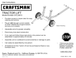 Craftsman 610.24610 Operating instructions
