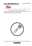 Brother LK3-B430 Service manual