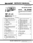 Sharp XL-DV60 Service manual