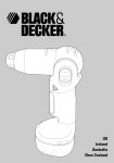 Black & Decker Cordless Drill Instruction manual
