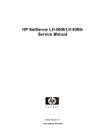 HP NetServer LH 6000 Service manual