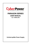 CyberPower OL1-10KVA UPS User manual