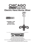 Chicago Electric 93179 Operating instructions