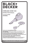 Black & Decker CHV1410L Instruction manual