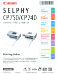Canon SELPHY CP740 User guide