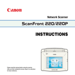 Canon ScanFront 220 Setup guide