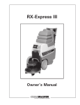 Clean master RX-Express Owner`s manual