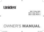 Uniden DECT 6035 Specifications