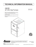 Amana AMH950704CXA Technical information