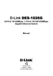 D-Link DES-1026G Specifications