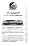 MTH Electric Trains E-33 Operating instructions