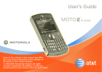 Motorola MOTO Q 9H - ATT User`s guide