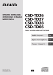 Aiwa CSD-TD51 Operating instructions