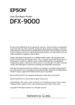 Epson DFX-9000 Specifications