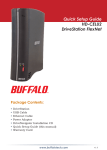 Buffalo HD-CELU2 DriveStation FlexNet Setup guide