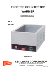 Cecilware FW-25WT Specifications