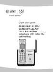 VTech CL81309 - AT&T DECT 6.0 User`s manual