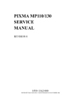 Canon PIXMA MP130 Service manual
