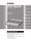 Yamaha PJP-MC24 Instruction manual