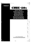 Roland CUBE-80X Owner`s manual