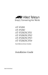 Allied Telesyn International Corp AT-FS202SC/FS1 Installation guide