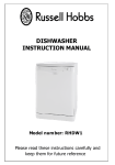 Russell Hobbs RHDW1S Instruction manual