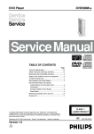 Philips DVD590M/17B Service manual