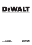 DeWalt DW743 Technical data