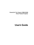 Epson POWERLITE 31000 User`s guide