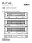 QSC Q-SYS Core 4000 User manual
