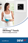 DEVI DEVIreg Touch User guide