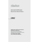 Clarion CMS2 Owner`s manual