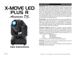 ADJ X-move LED plus Instruction manual