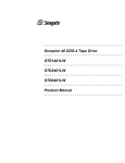 Seagate Scorpion 240 DDS-4 Product manual