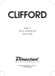 Directed Electronics Clifford 2.2 Instruction manual