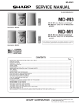 Sharp MD-M3 Service manual