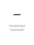 Bose Wave Radio II Specifications