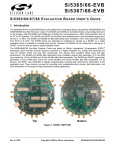 Silicon Laboratories SI5366 User`s guide