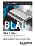 Blaupunkt MPA500 Specifications