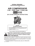 Central Pneumatic 93727 Operating instructions