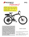Prodeco Technologies Phantom X2 2013 User guide