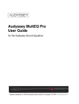 Audyssey MultEQ Pro User guide