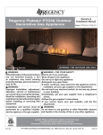 Regency PTO30-LP Installation manual