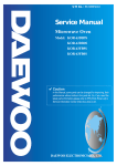 Daewoo KOR-63DB/63FB Service manual