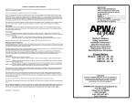 APW Wyott CMP-24 Product manual