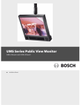 Bosch UMS-20 Series Installation manual