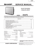 Sharp 35UF6 Service manual